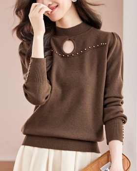 Hollow autumn and winter winter pullover slim fashion sweater