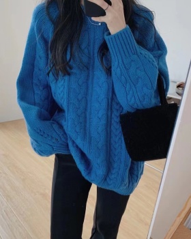 Autumn and winter thick tops knitted sweater for women