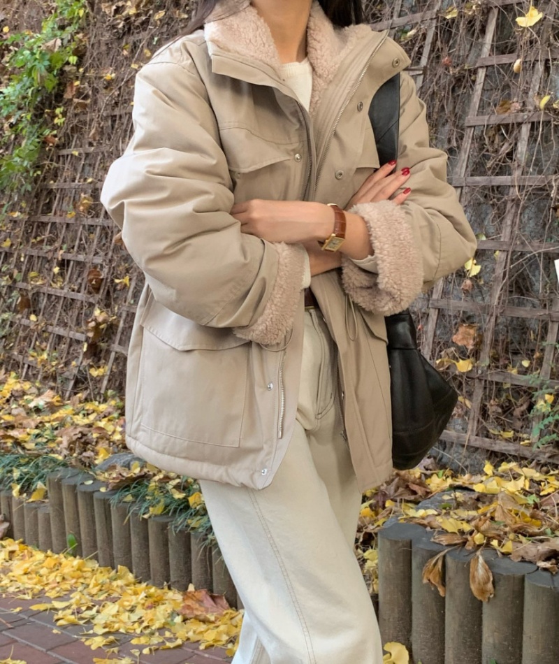 Pinched waist niche cotton coat Korean style Casual coat