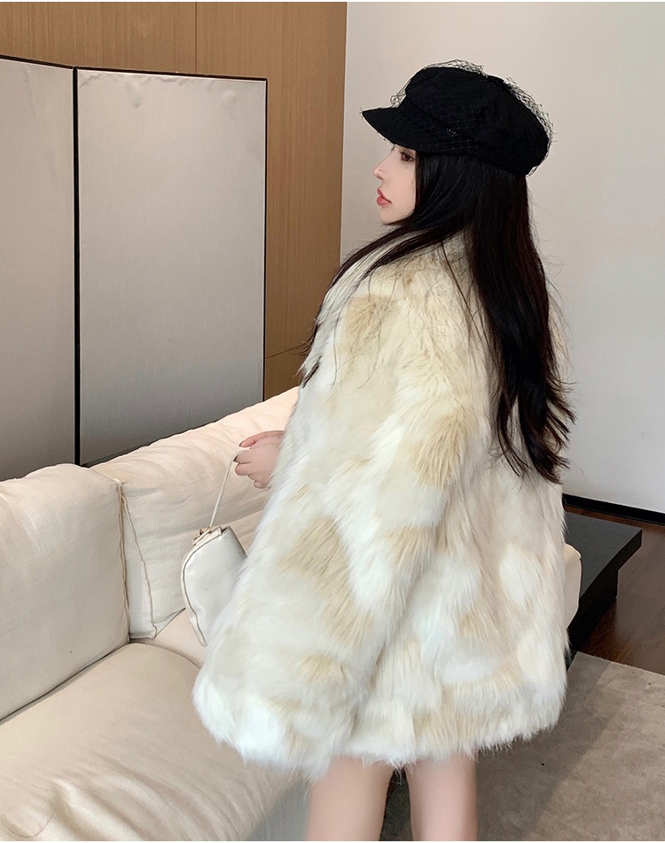Temperament elmo coat light leather buckle fur coat for women