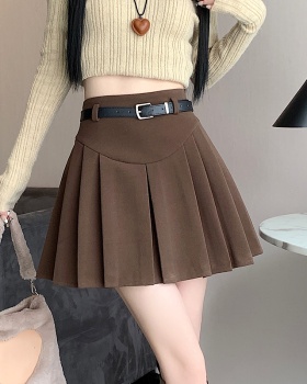 Woolen show young short skirt all-match A-line skirt for women