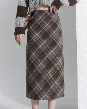 Autumn and winter A-line long dress straight skirt for women