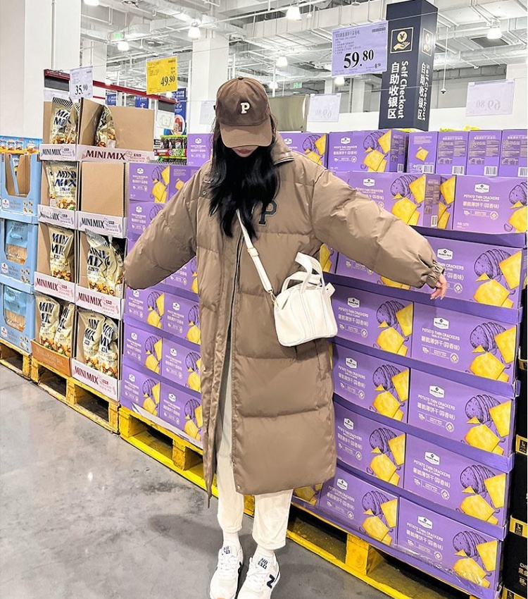 Student Korean style loose cotton coat for women