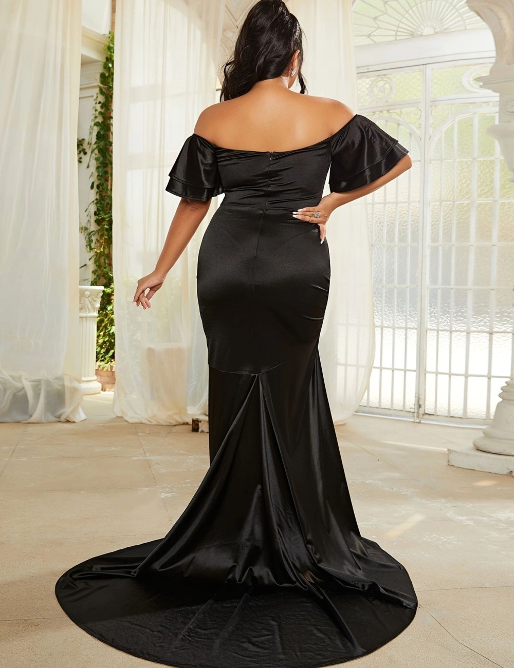 Pure package hip formal dress slim long dress