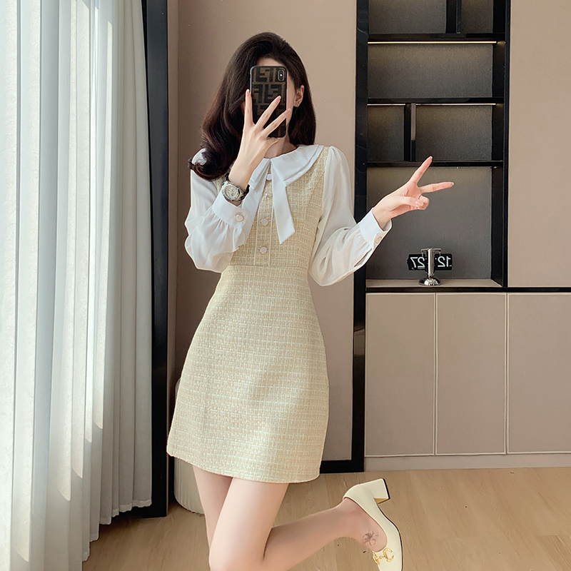 Autumn autumn and winter bottoming dress for women