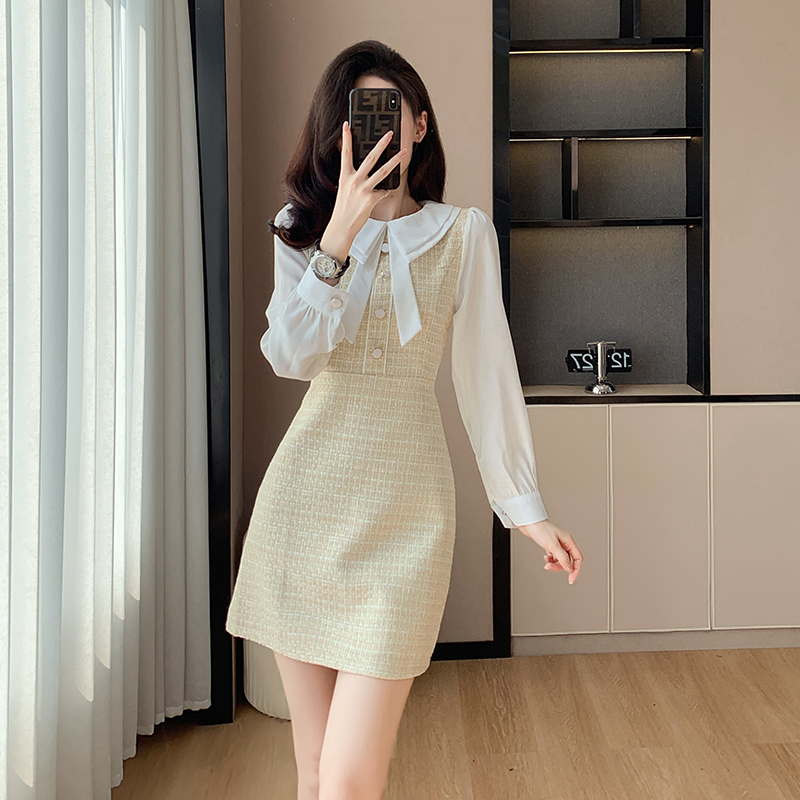 Autumn autumn and winter bottoming dress for women