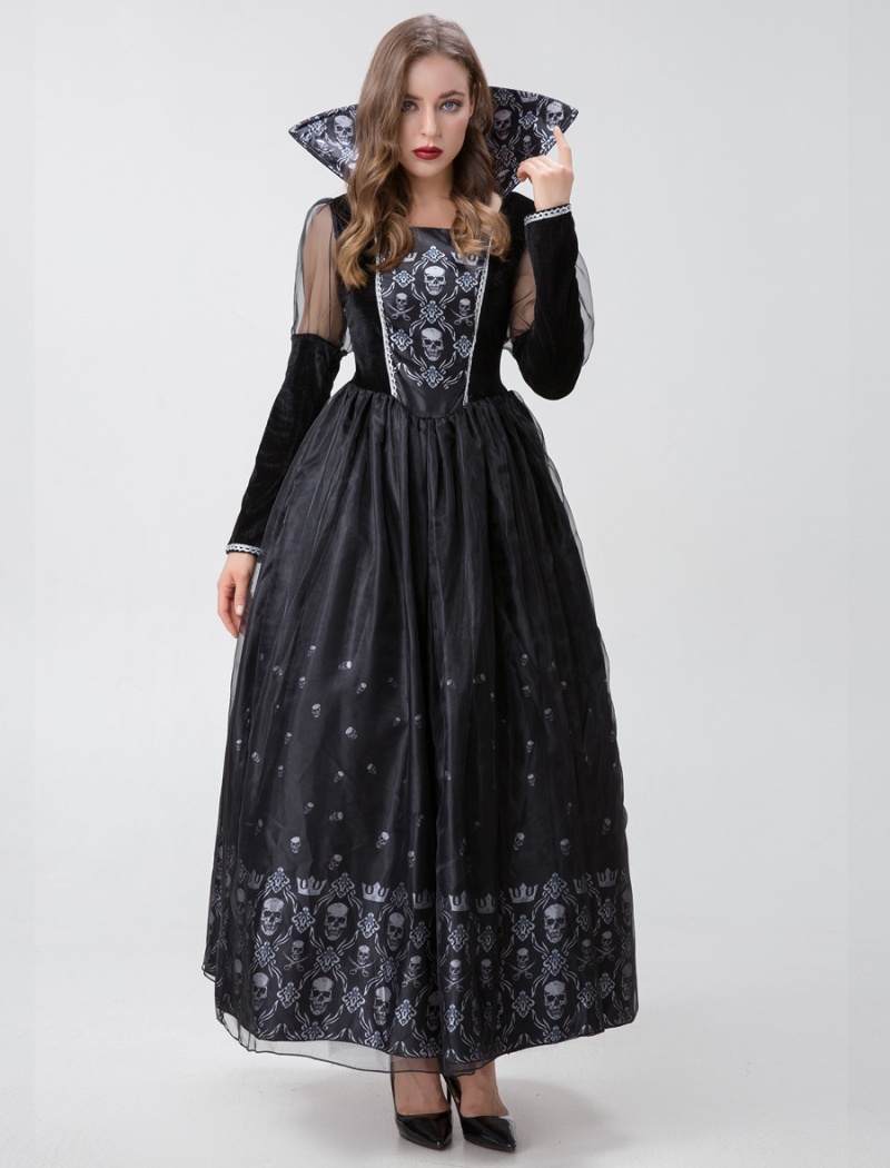 Halloween role-play vampire adult witch devil queen dress