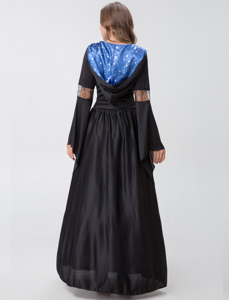 Role-play queen adult witch halloween long skirt