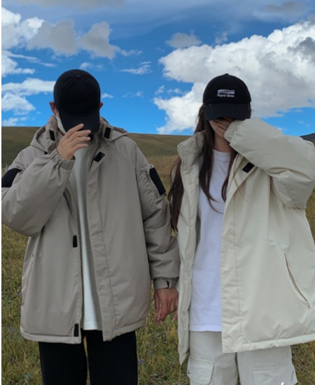 Outdoor sports couples coat down cotton coat for women