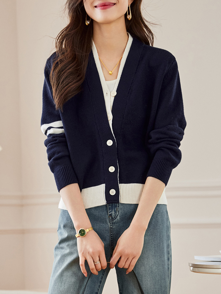 Autumn and winter lazy sweater knitted coat for women