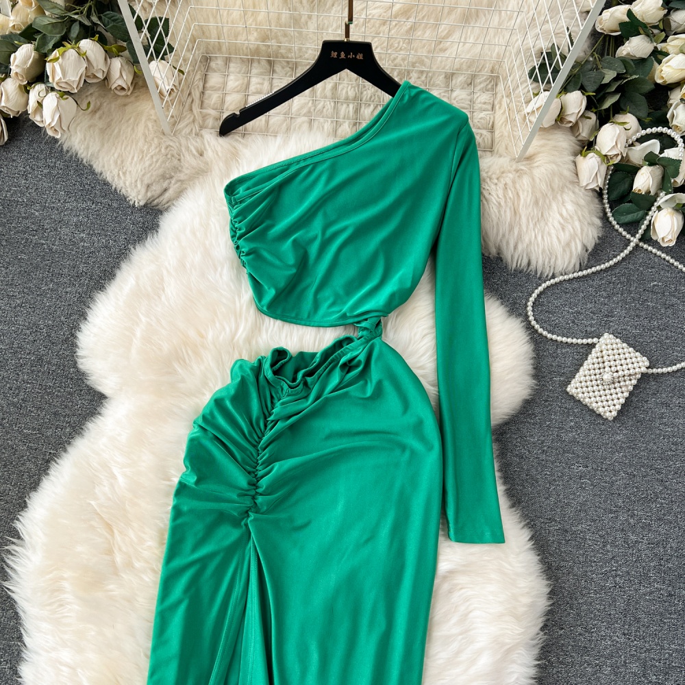 Light luxury formal dress split dress for women