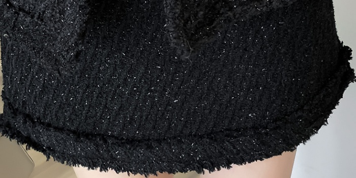 Winter loose thermal skirt slim tassels coat a set