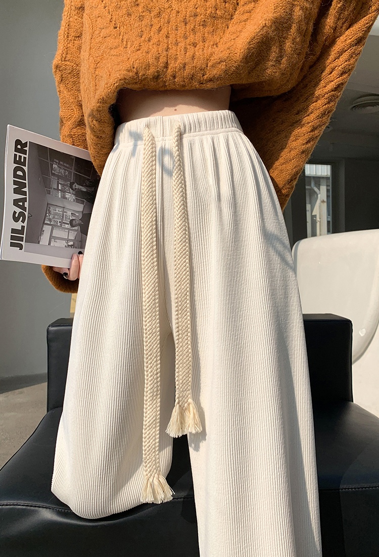 Autumn and winter lazy straight pants wide leg pants