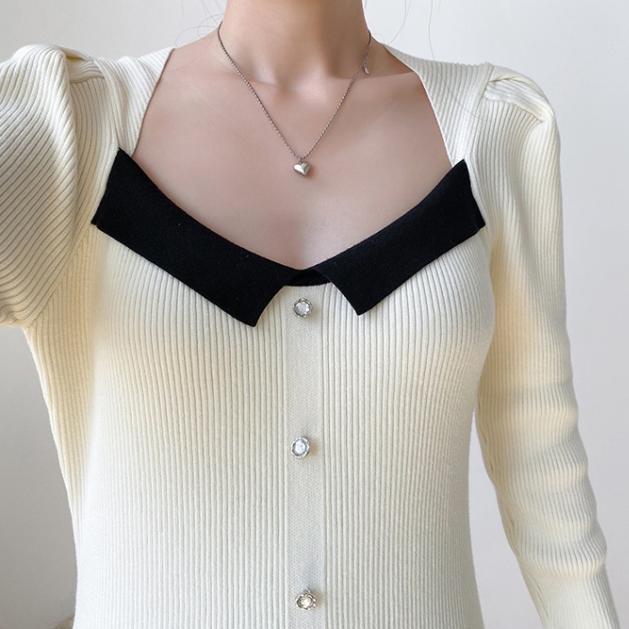 Package hip dress bottoming sweater for women