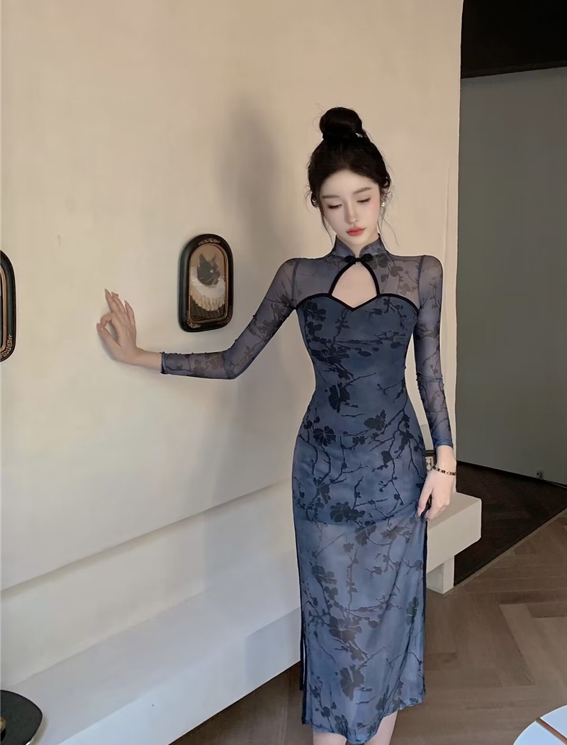 Elegant modern dress special perform cheongsam for women