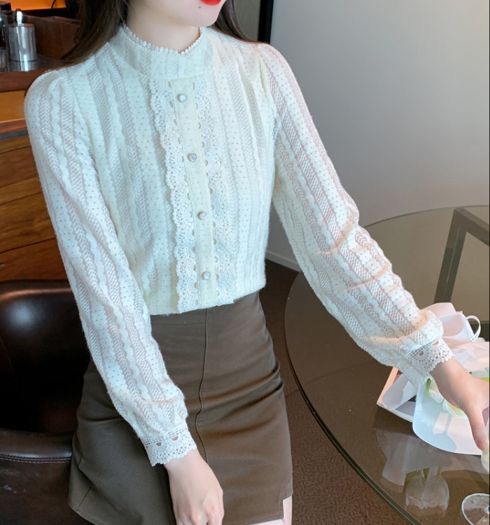 Western style small shirt plus velvet tops for women