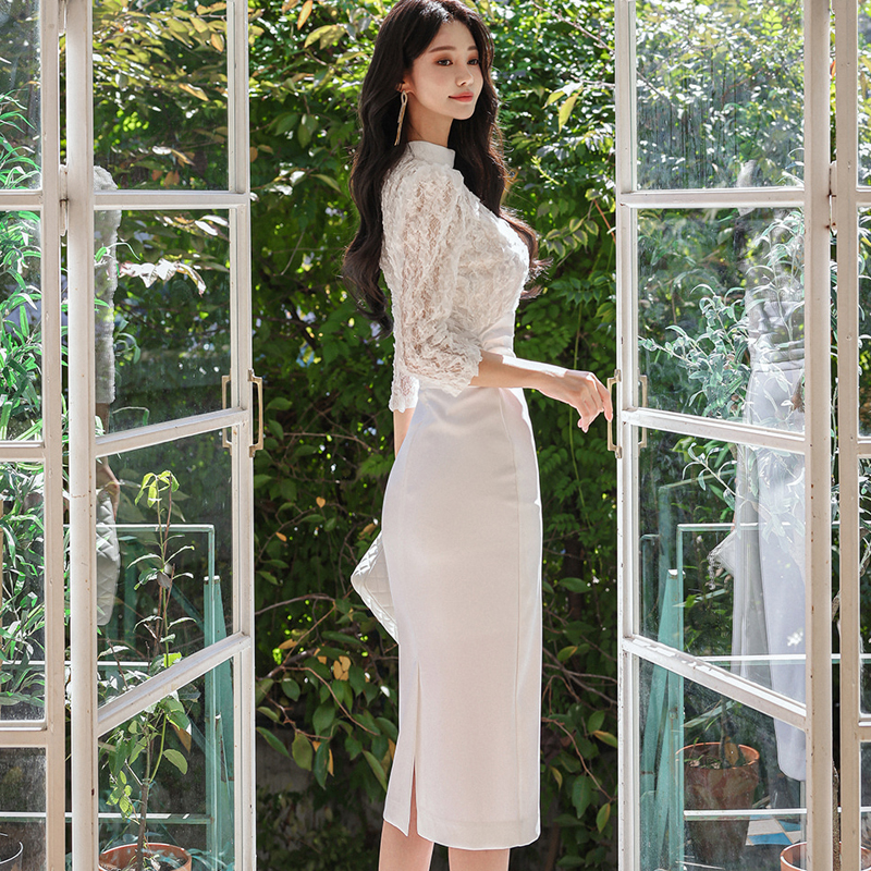 Fashion package hip temperament sexy Korean style dress