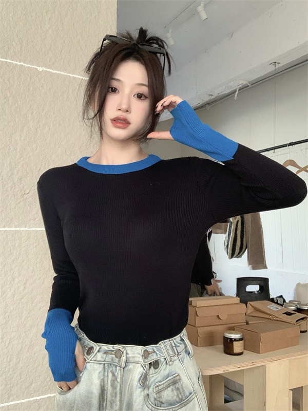 Slim bottoming shirt long sleeve sweater for women