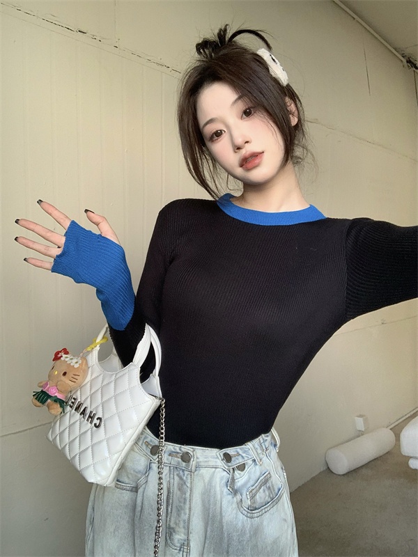 Slim bottoming shirt long sleeve sweater for women
