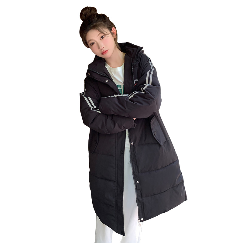 Loose thick down cotton coat college style Casual coat