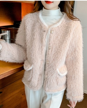Imitation lamb's wool temperament tops chanelstyle jacket