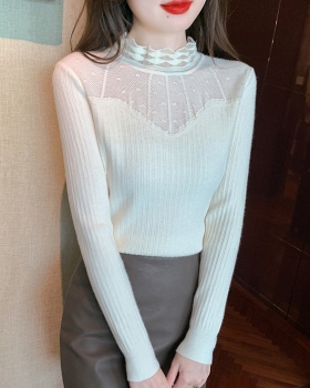 Splice sexy sweater autumn and winter lace tops