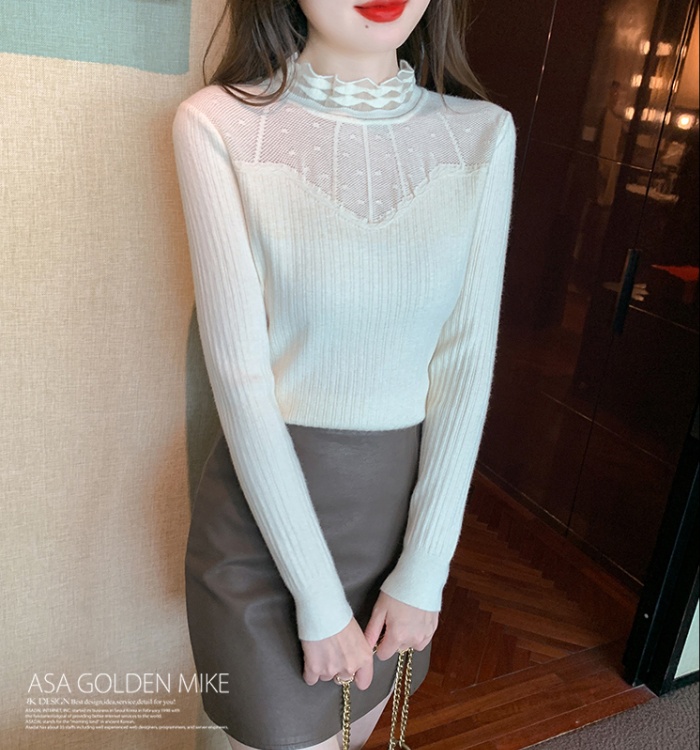 Splice sexy sweater autumn and winter lace tops