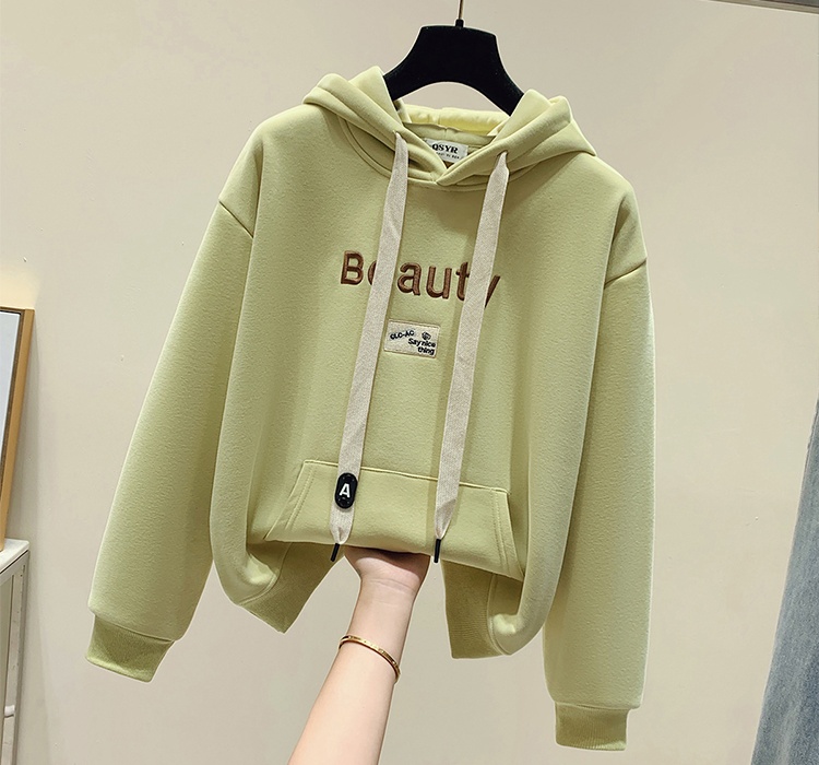 Loose Western style coat thick hoodie for women