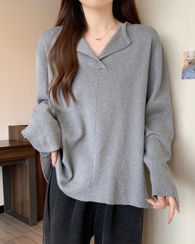 Loose sweater Western style bottoming shirt for women