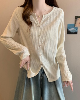 Casual Western style tops fat bottoming shirt