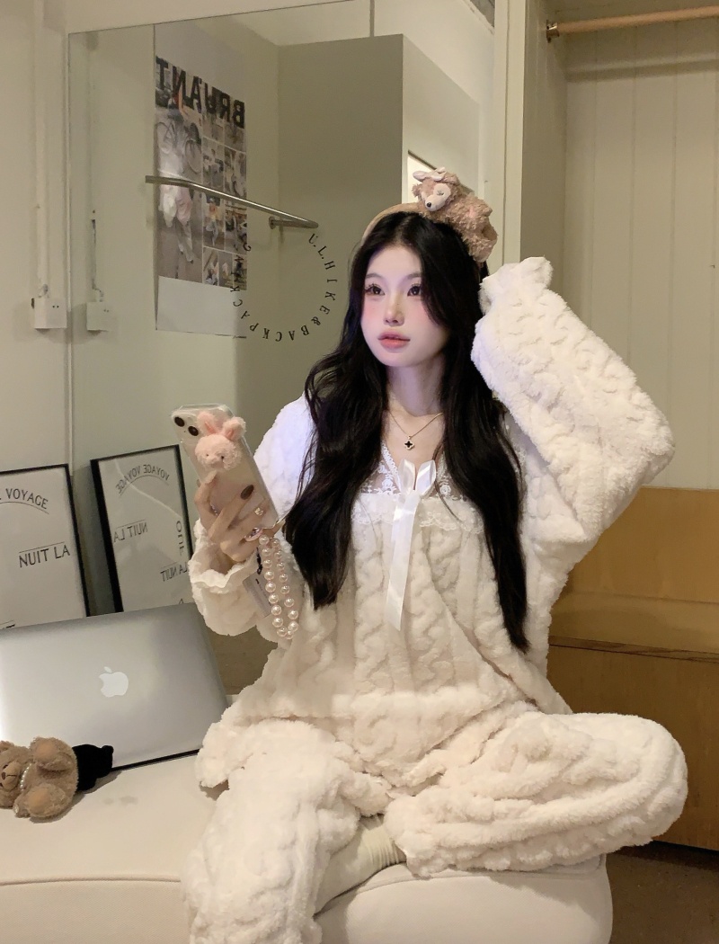 Elmo thick homewear Korean style pure pajamas a set