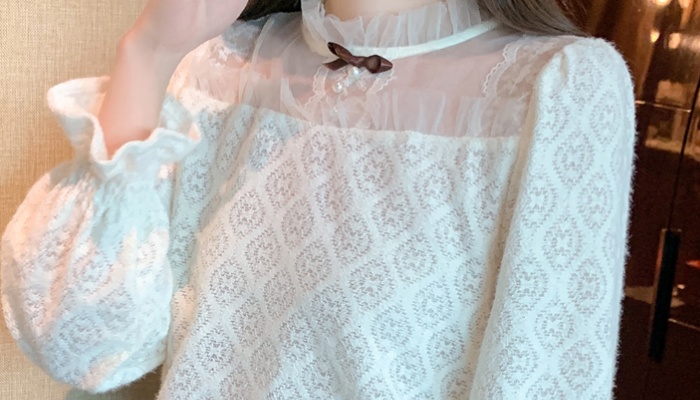 Splice bottoming shirt long sleeve shirts for women