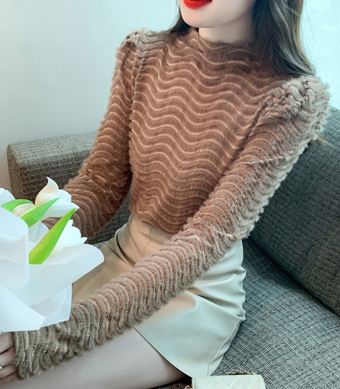 Long sleeve shirts lace bottoming shirt for women