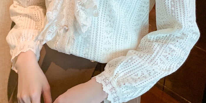 Lace shirts Korean style bottoming shirt for women