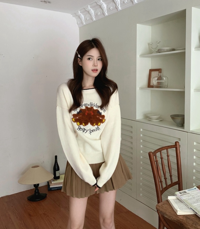 College style autumn and winter show young knitted sweater