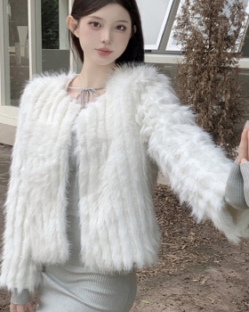 Temperament Western style fur coat chanelstyle elmo jacket