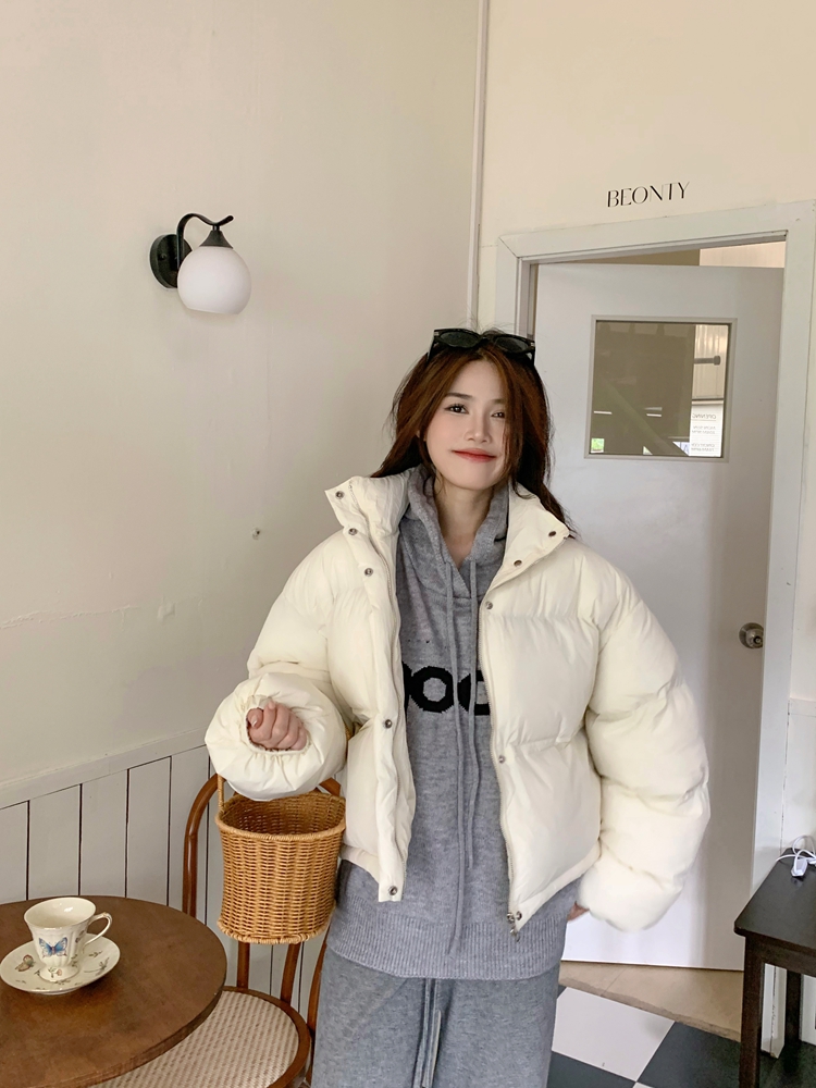 Pocket bread clothing pure cotton coat for women