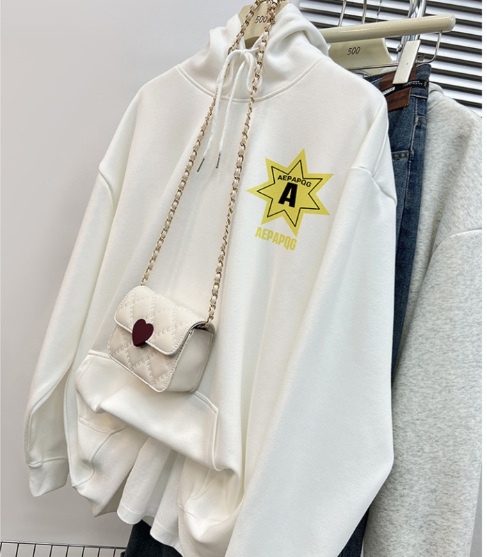 Autumn and winter hooded loose hoodie