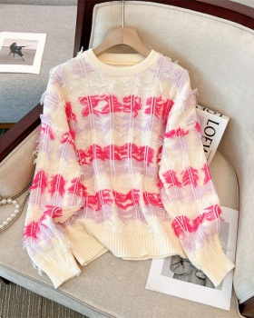 Autumn large yard slim sweater knitted temperament tops