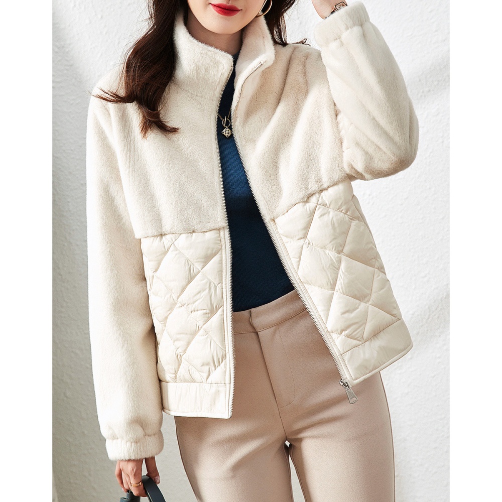 Down short cotton coat loose winter coat for women