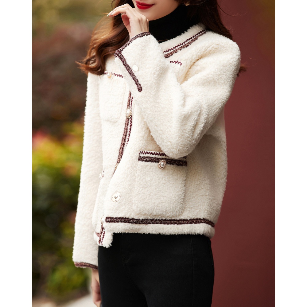 Short autumn and winter chanelstyle coat for women
