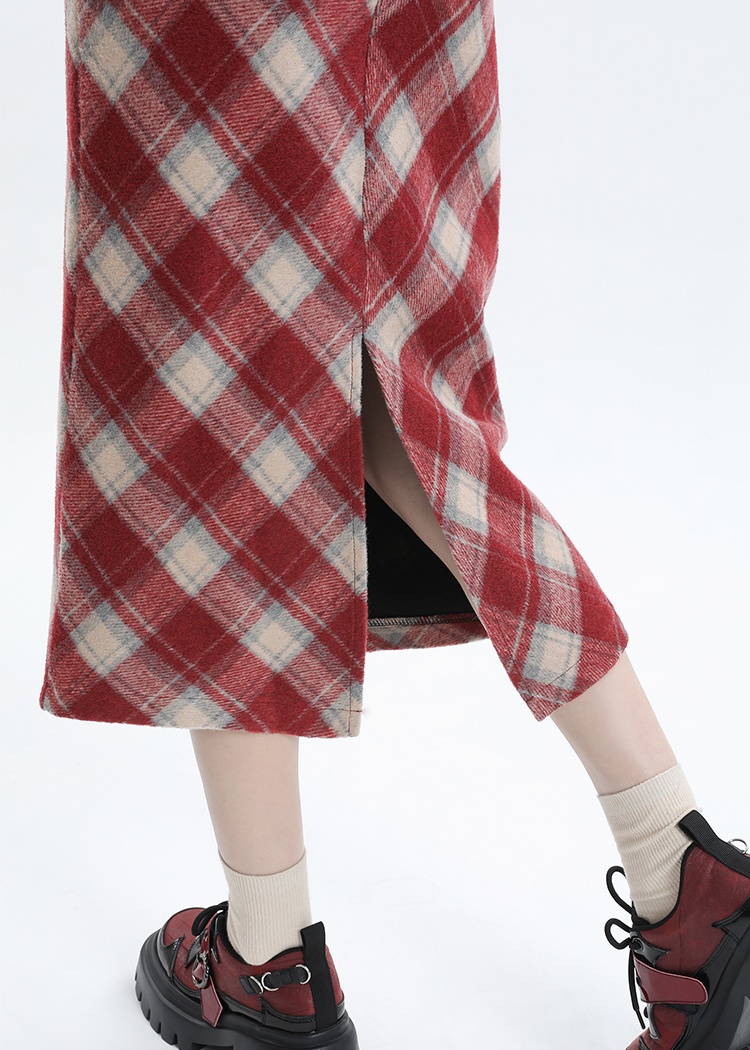 Autumn and winter skirt woolen short skirt for women