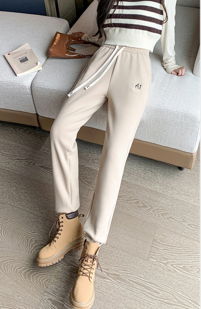 Casual small fellow trousers cold winter pants for women