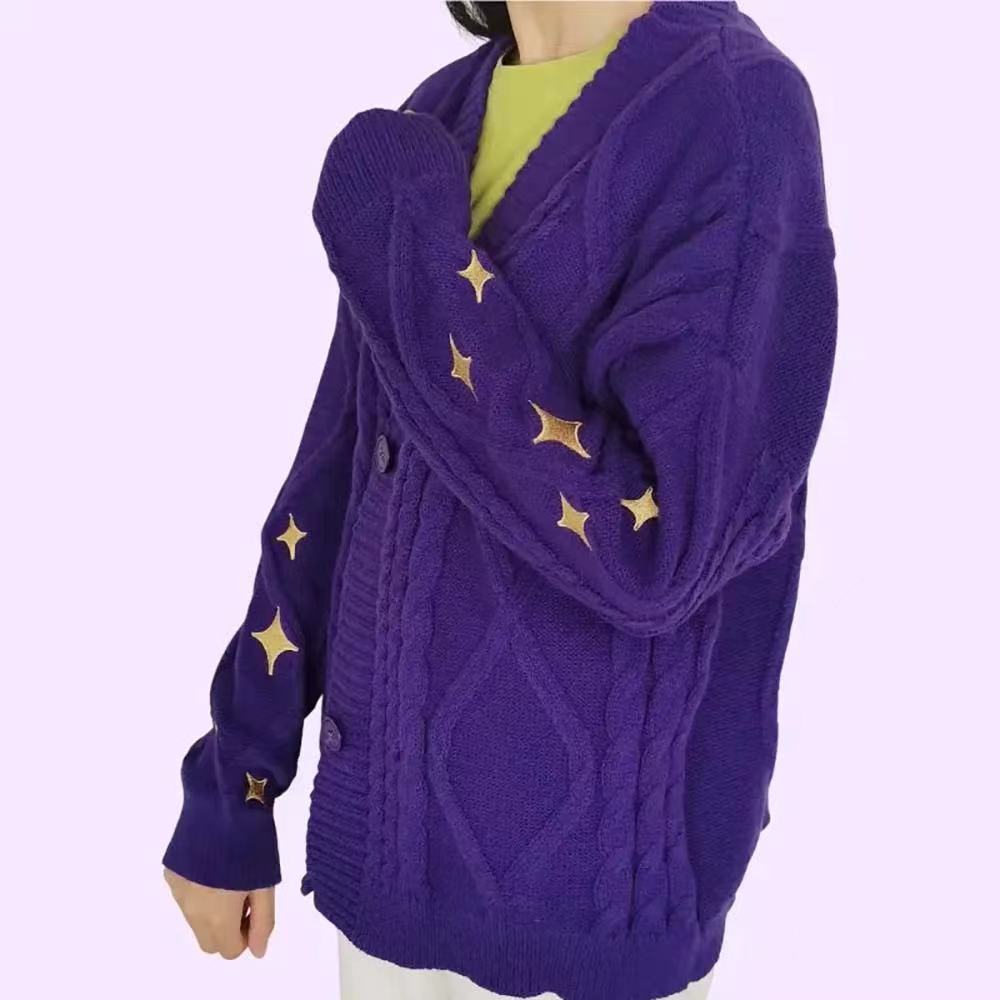European style Casual sweater single-breasted cardigan