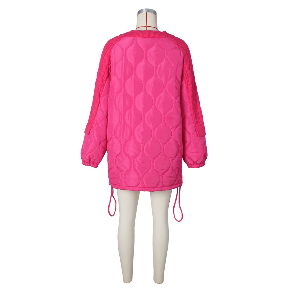 Autumn and winter cotton coat knitted coat for women