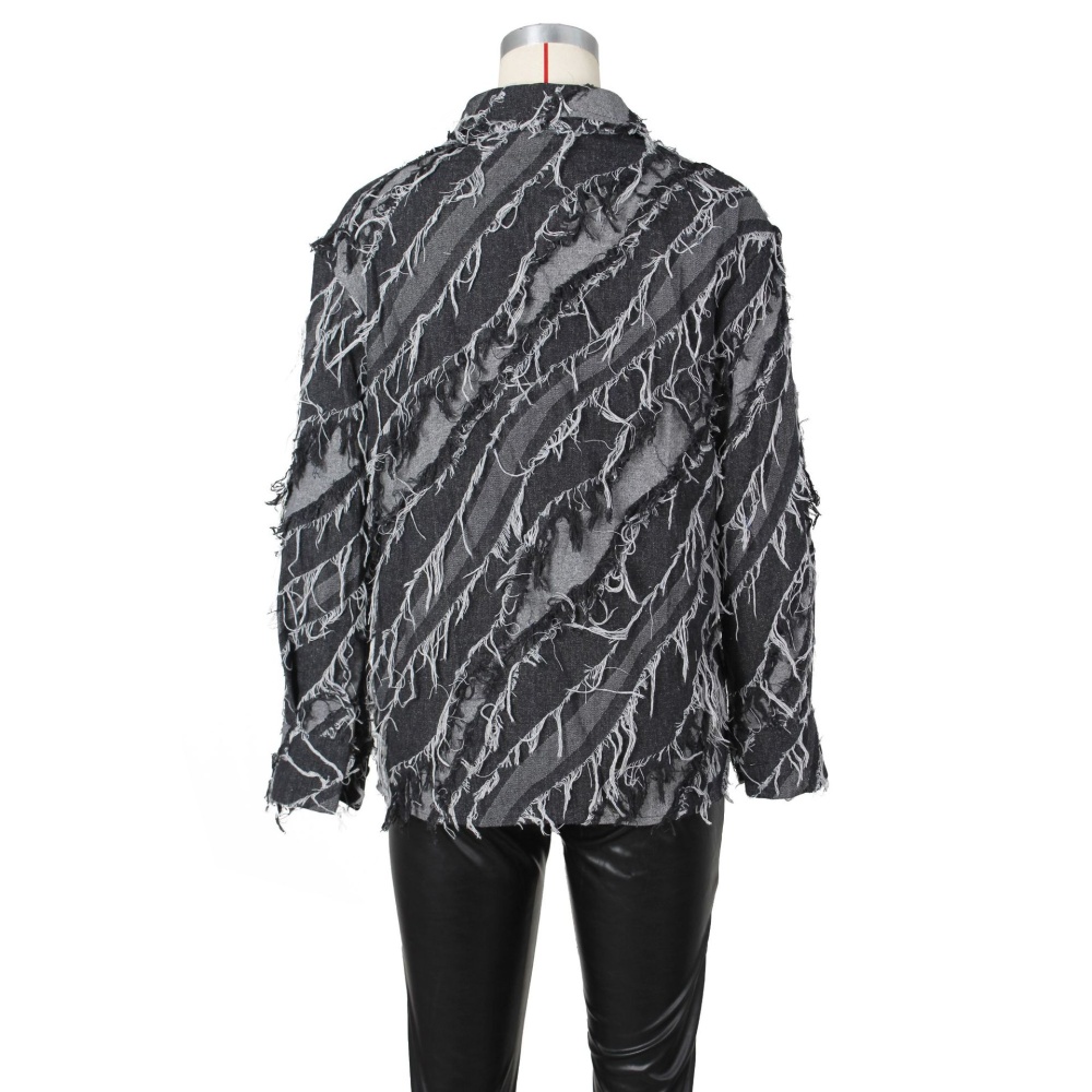 Denim fashion loose jacket Casual spring coat for women