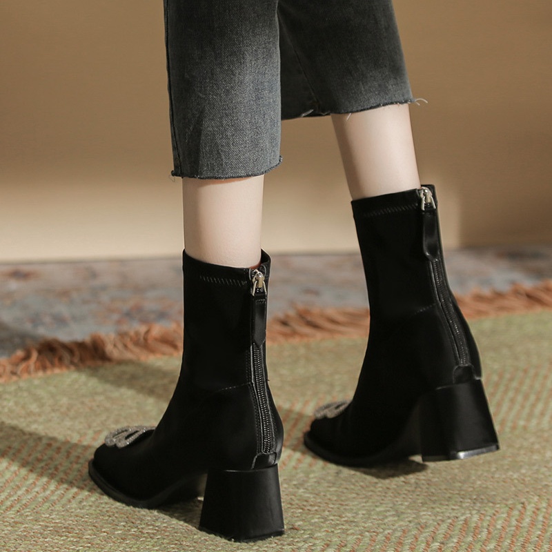 Broadcloth boots personality short boots for women