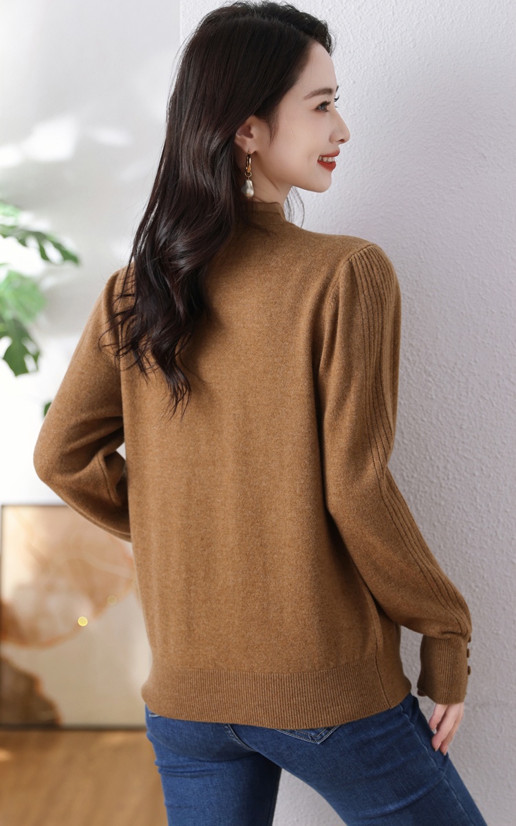 Loose bottoming tops wool Western style sweater for women