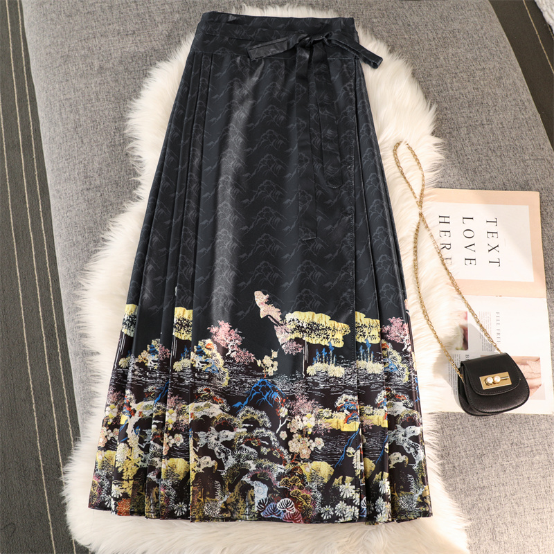 Chinese style frenum Han clothing autumn skirt