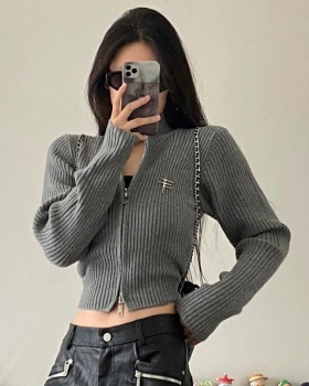 Knitted short tops spicegirl sweater for women
